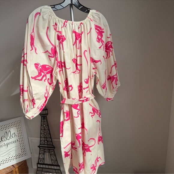 NWT FRANCES VALENTINE BLISS MINI DRESS - PINK MONKEY Sz L - Picture 10 of 10